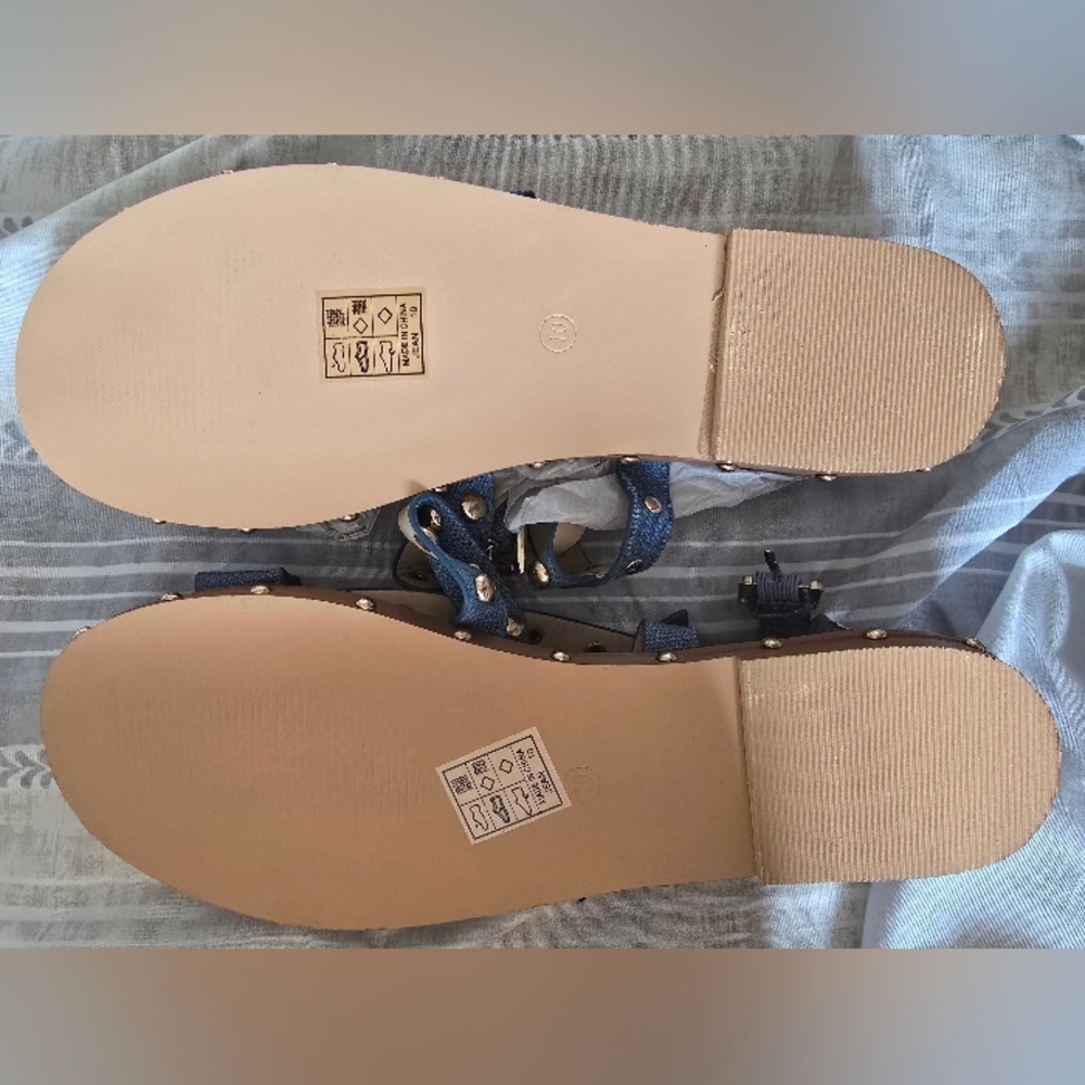 Denim Sandals (Never Worn) - Picture 4 of 5